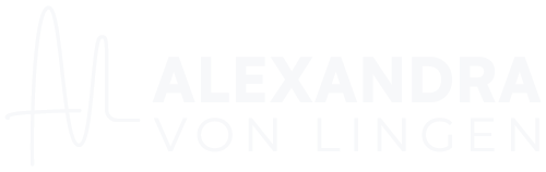 Primäres Logo Alexandra von Lingen weiß